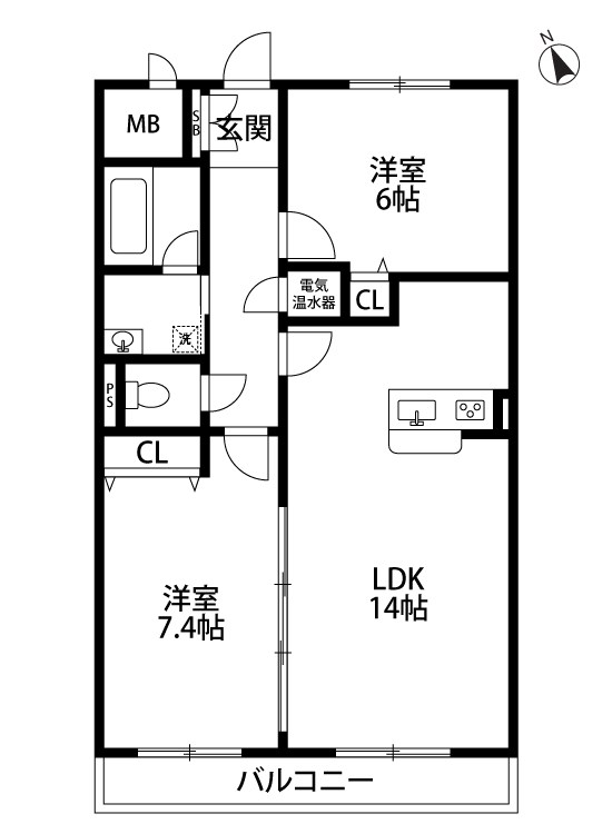 レガーロ旭町の間取り