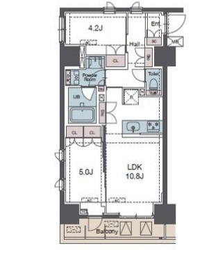 【荒川区西尾久のマンションの間取り】