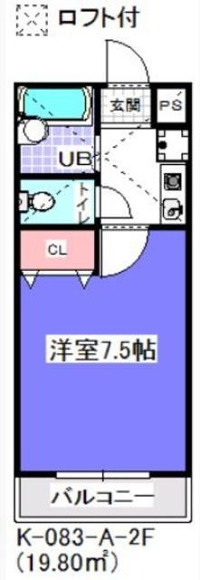 市川市妙典のアパートの間取り