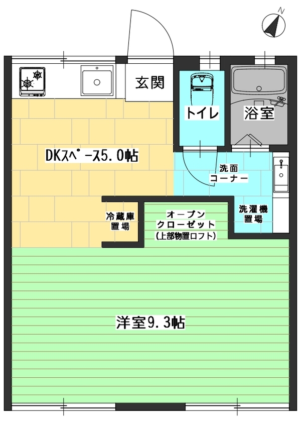 スカイハイツ下沢の間取り