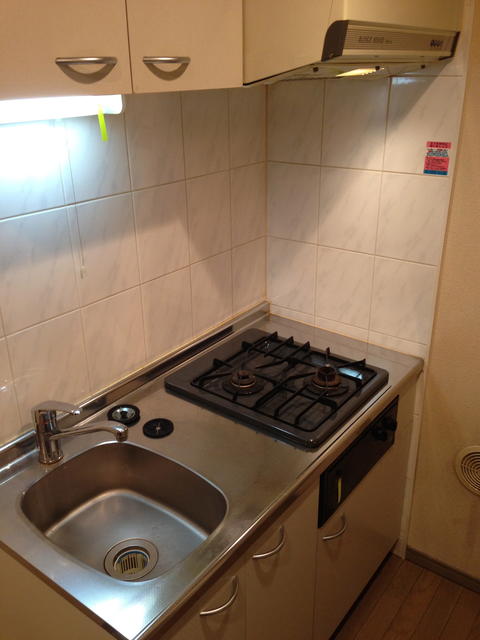 キッチン　２口ガスコンロシステムキッチン