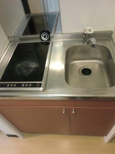 キッチン　２口電気コンロ付キッチンです！