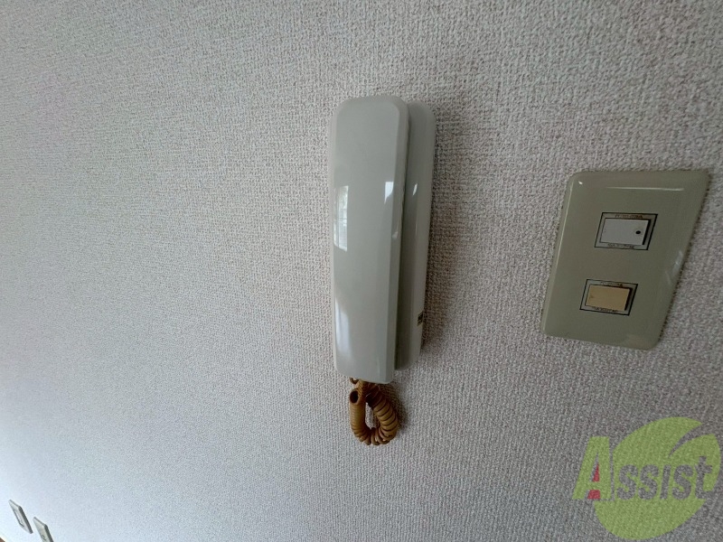 セキュリティ　インターホンです。来客者を確認できるので安心！