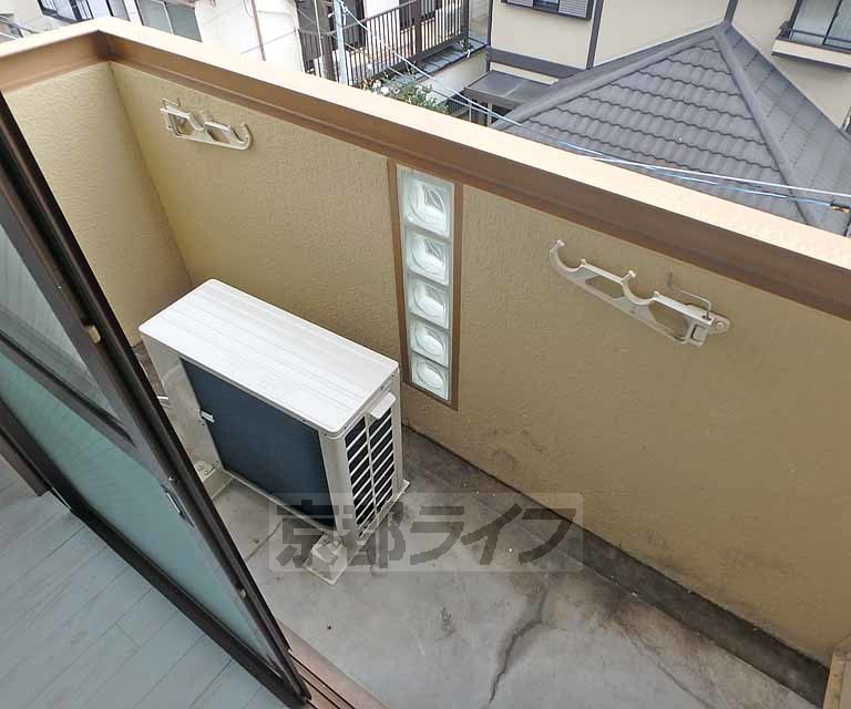 バルコニー　洗濯物はこちら