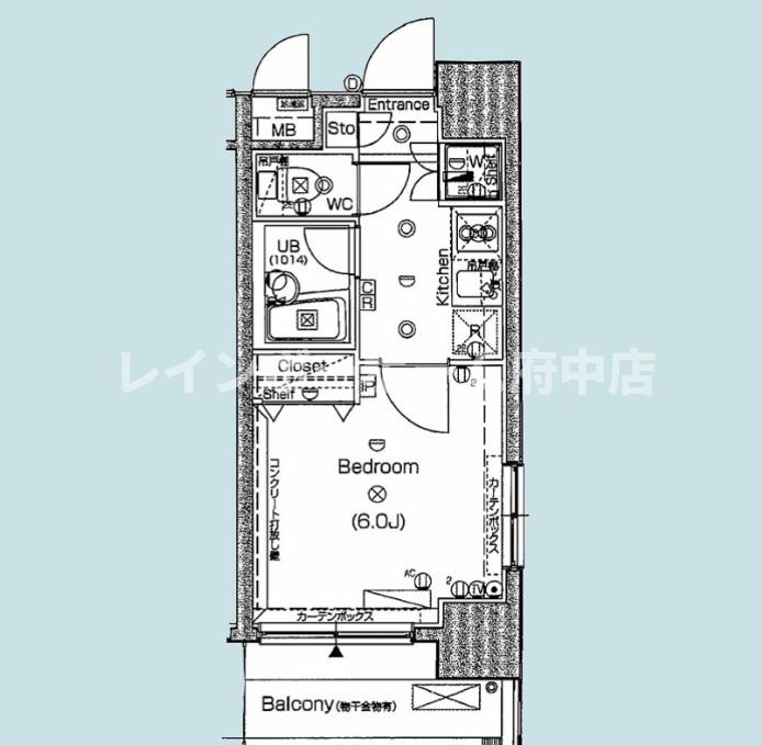 スパシエ ルクス 府中の間取り写真