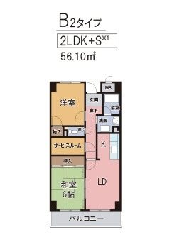 ロサノS北豊中の間取り写真