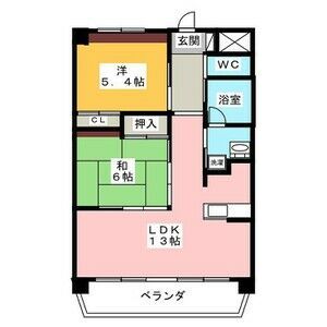 エスポワール本今の間取り写真