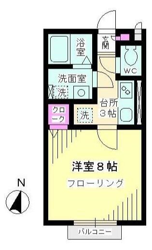 グリーンコートの間取り写真