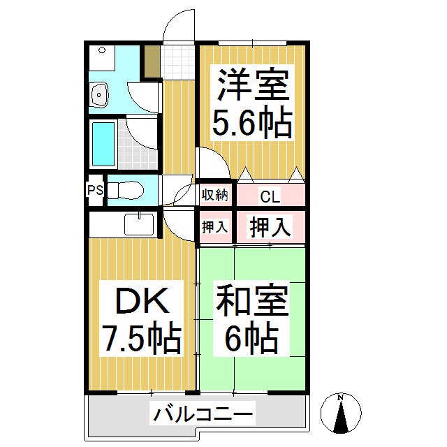 エスポアール上田原の間取り写真