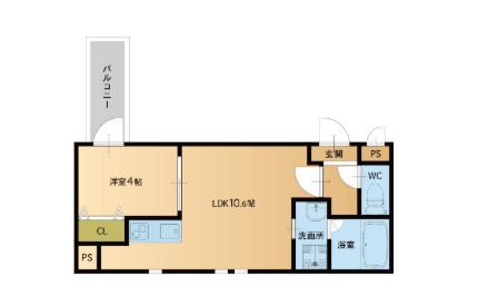 ＪＲ鹿児島本線 南福岡駅 徒歩10分 3階建 築9年の間取り写真