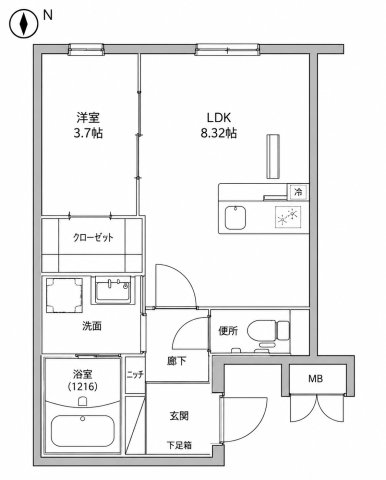 LEGALAND福島Northの間取り写真