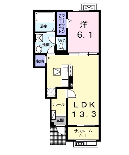 ベルミラBの間取り写真