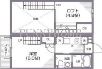 京王線 桜上水駅 徒歩9分 2階建 築16年の間取り写真