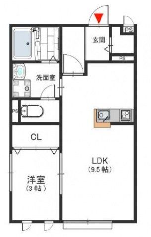 アルカディア楠根の間取り写真