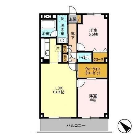 アルファークレストの間取り写真