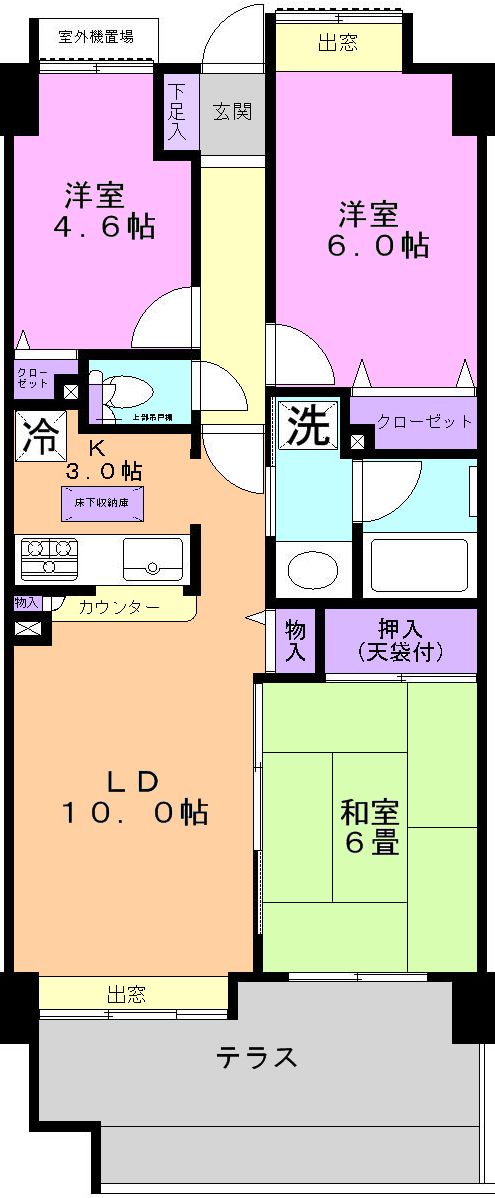 コスモ川口ガーデンスクエアの間取り写真