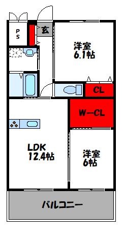 シルヴィオ日蒔野の間取り写真