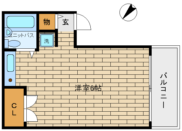 神戸市須磨区須磨浦通のマンションの間取り