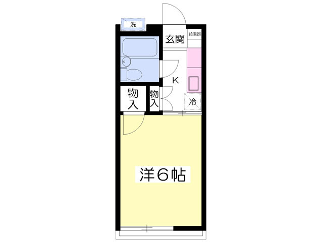 ユカハイツ中町の間取り