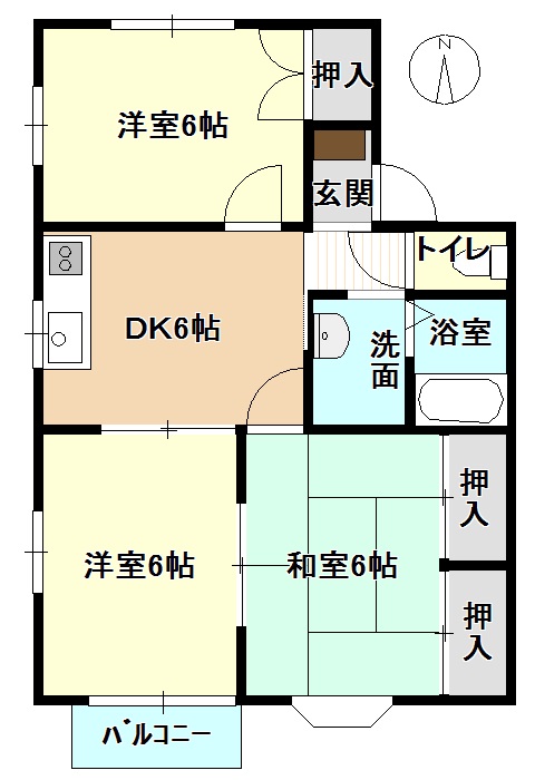 コーポ８８の間取り