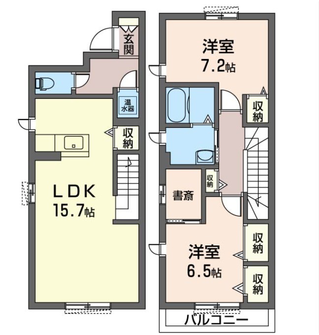 神奈川県横浜市戸塚区戸塚町（一戸建）の賃貸物件の間取り