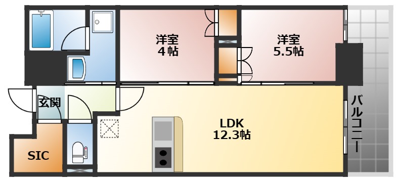 【RJR堺筋本町タワーの間取り】