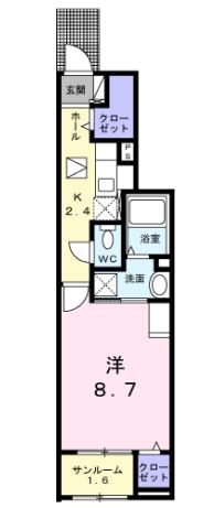 愛知県名古屋市緑区鴻仏目１（アパート）の賃貸物件の間取り