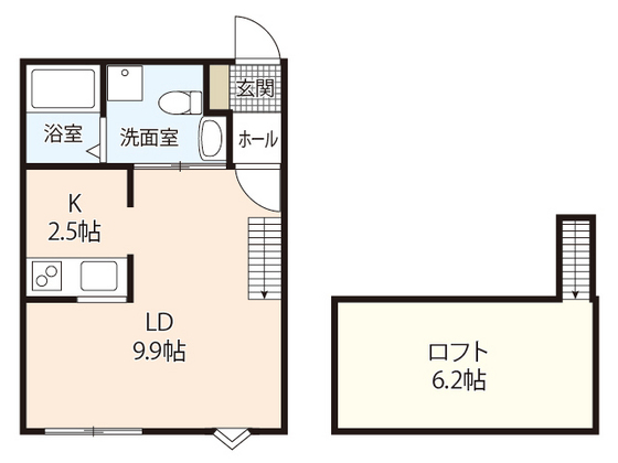 アメニティ江波の間取り