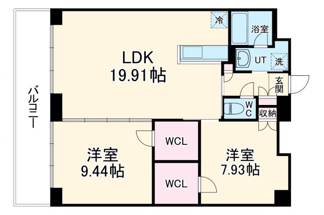 ＡＳレジデンス四日市の間取り