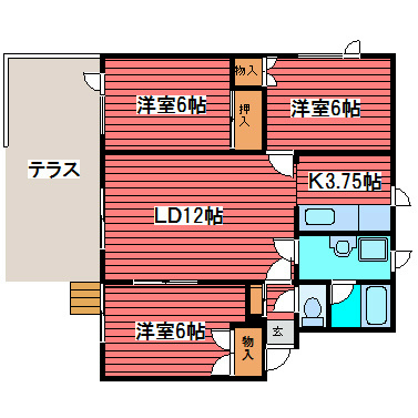 ライラックＢの間取り