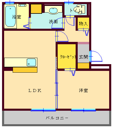 ベルメゾンIIの間取り