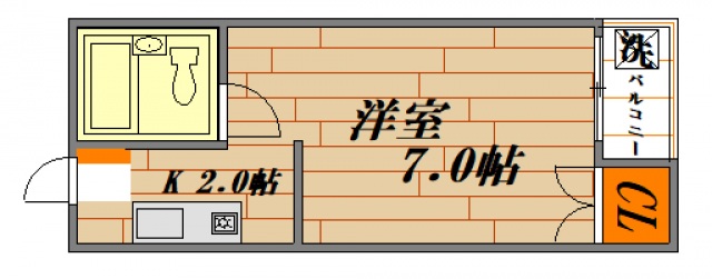 広島市中区十日市町のマンションの間取り