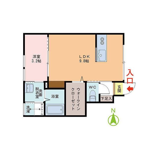 ＩＮＴＥＧＲＡＬ西開発の間取り