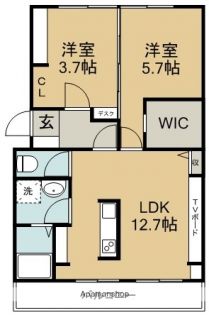 天神マンションIIの間取り