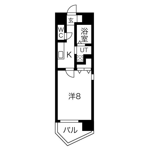 名古屋市港区名港のマンションの間取り