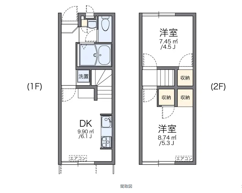 レオパレスHAYATOの間取り