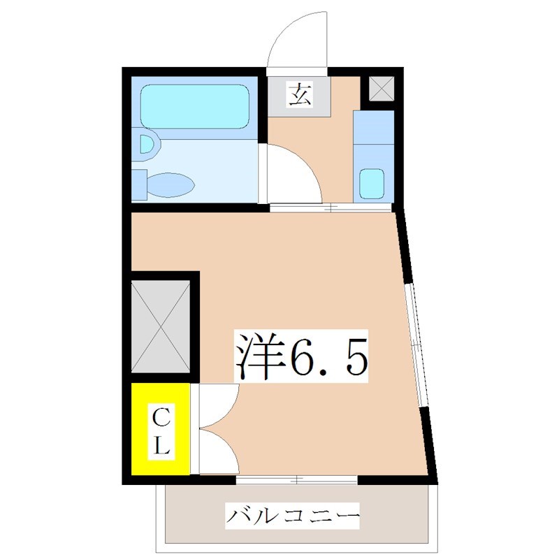 鹿児島市荒田のマンションの間取り