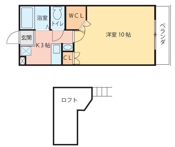 メゾンプラネットＢの間取り