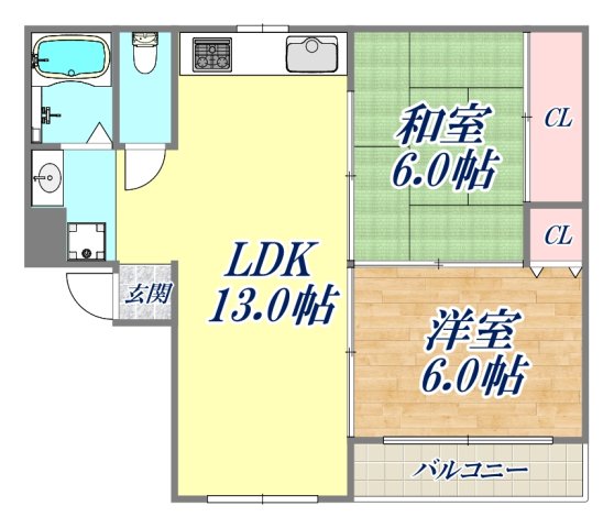 アブニールの間取り