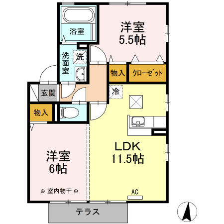 リビングタウン小笠原Cの間取り