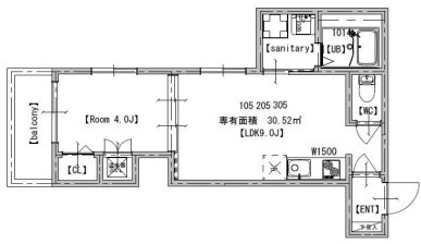 【神戸市垂水区舞子台のアパートの間取り】