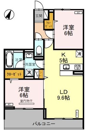 さいたま市北区本郷町のアパートの間取り