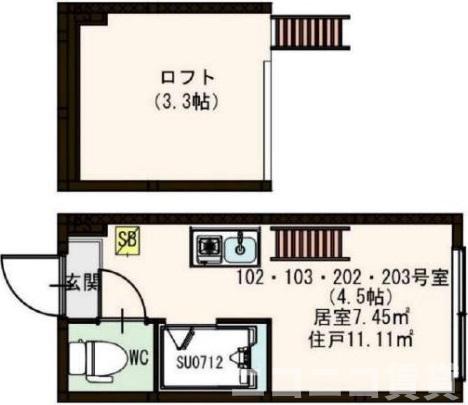 ハーモニーテラス貫井の間取り