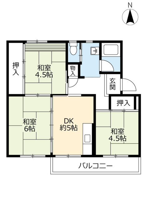 ＵＲ岩倉の間取り