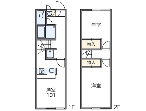 【レオパレスアネックス弐番館の間取り】