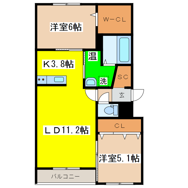 ヴェンツェルの間取り