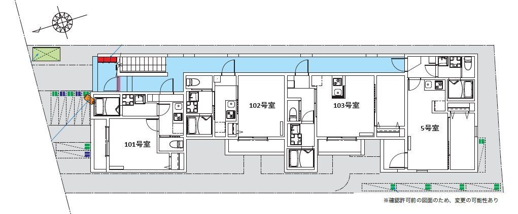 【千葉市花見川区花園町のアパートのその他】