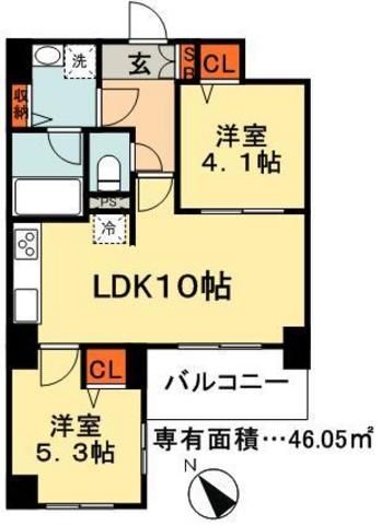 パークアクシス西船橋の間取り