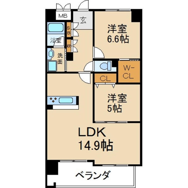 ブレイブコート香里園の間取り