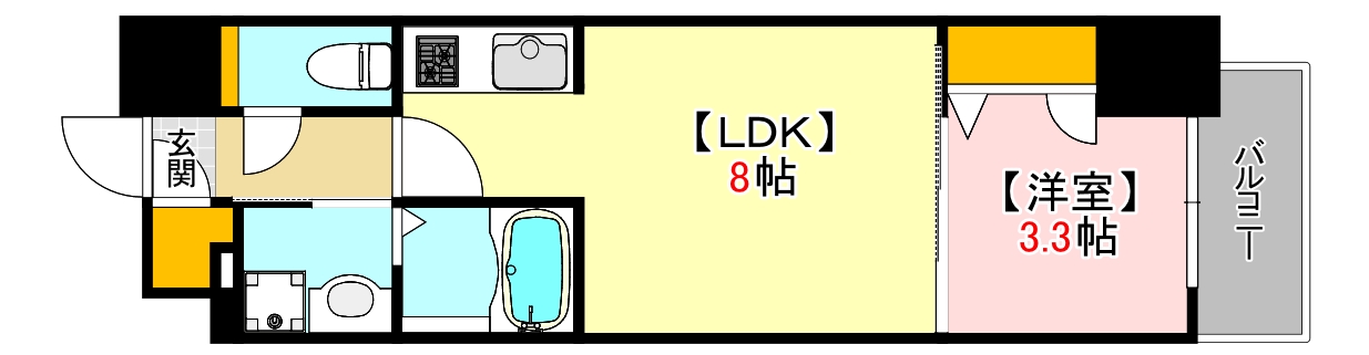 S-RESIDENCE広島駅clarityの間取り